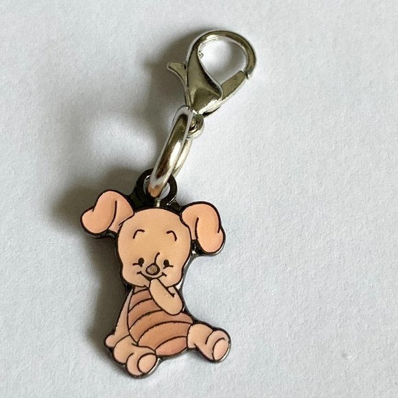 Vintage Disney Winnie The Pooh Tigger Piglet 6 Clip Charms Purse Zipper Pull - Picture 6 of 11